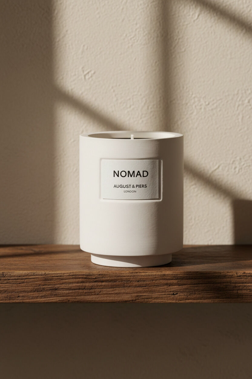 Gebroken wit AUGUST & PIERS Geurkaarsen NOMAD 340GR - SCENTED CANDLE - large