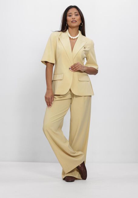 Butter yellow CO'COUTURE Wijde broek NILANCC PLEAT LLPANT - large