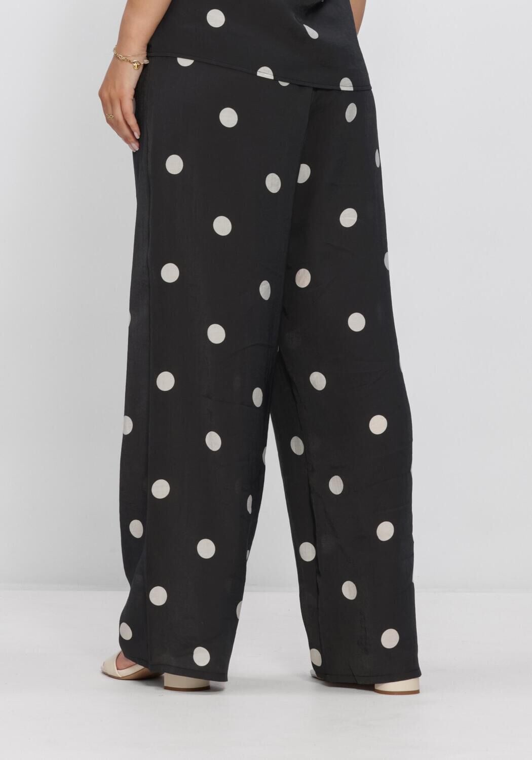 Zwarte COPENHAGEN MUSE Wijde broek CMFIE-PANTS - large