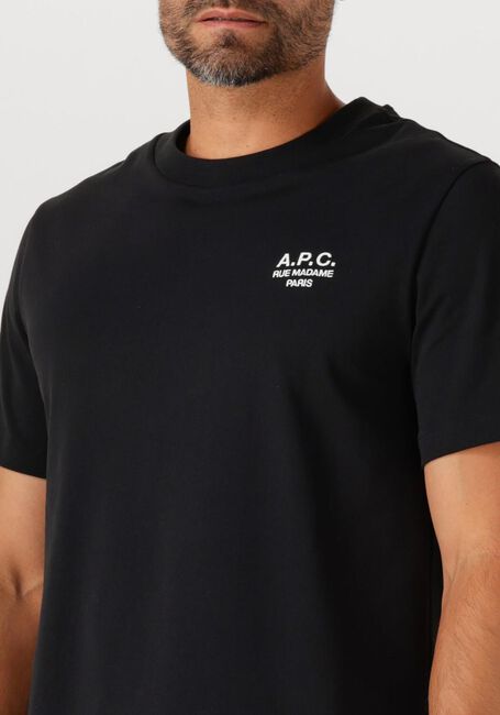 Zwarte APC T-shirt T-SHIRT STANDARD RUE MADAME GOTS - large