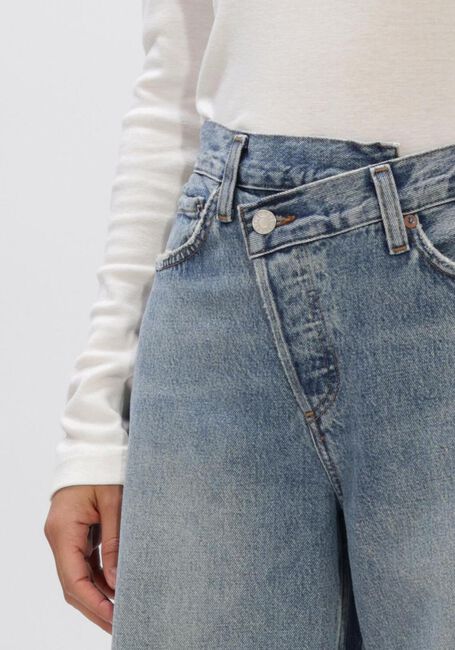 Lichtblauwe AGOLDE Wide jeans ARC CRISS CROSS JEAN - large