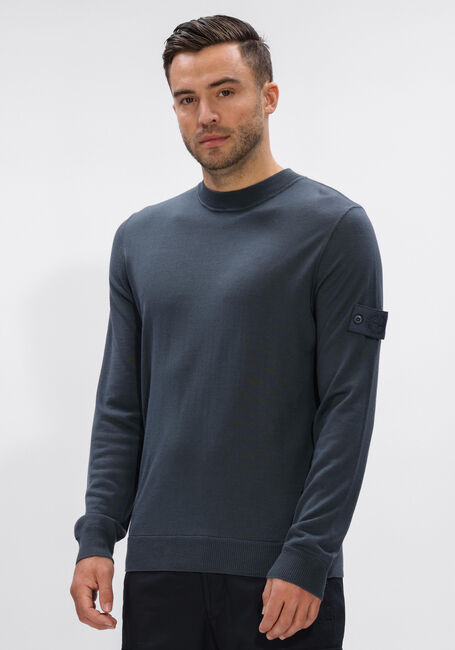 Blauwe STONE ISLAND Trui CREW NECK S00FC - large