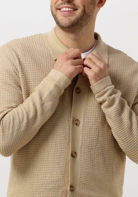 Beige FORÉT Vest BOAT KNIT - large