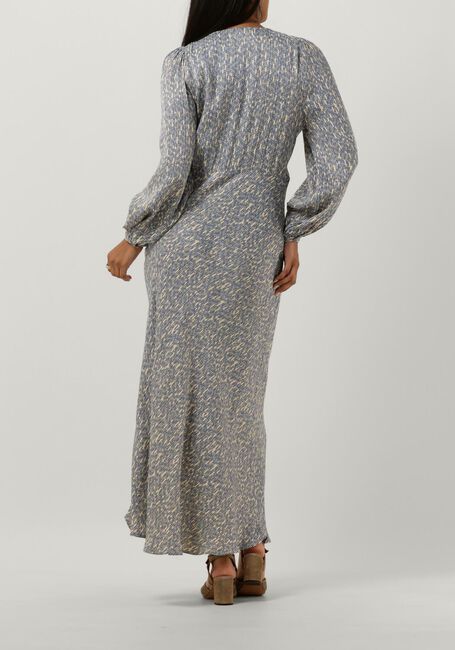 Blauwe SECOND FEMALE Maxi jurk RATTAN DRESS - large
