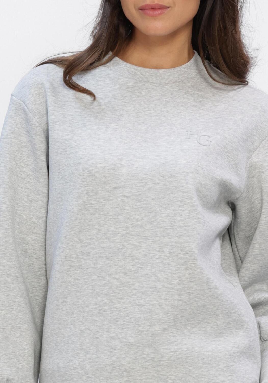 Lichtgrijze HOUSE OF GRAVITY Sweater PUFF SLEEVE SWEATER - large