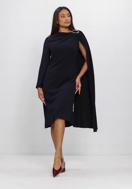 Donkerblauwe NATAN Midi jurk ROBE LOOSE DRESS - large