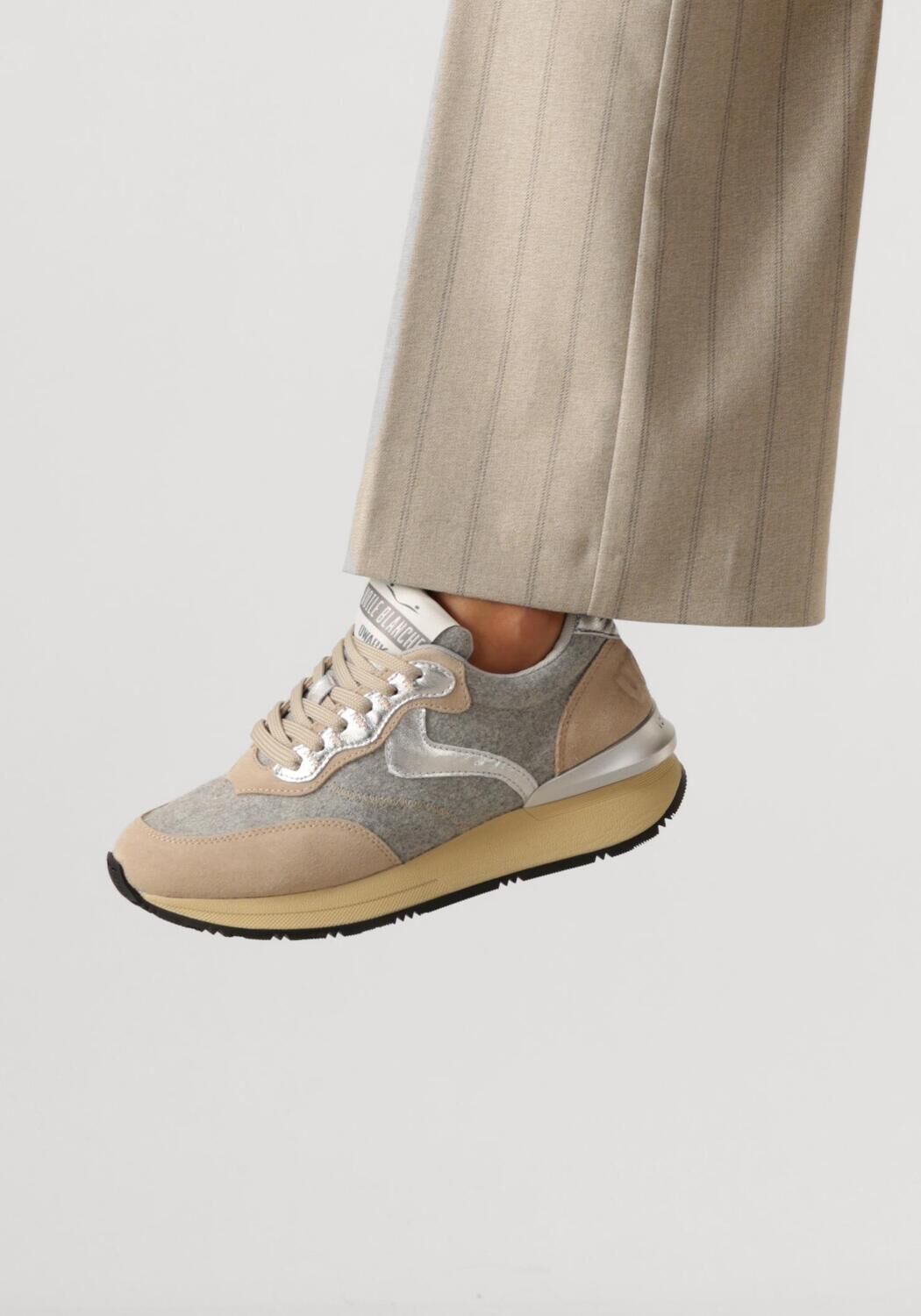 Grijze VOILE BLANCHE Lage sneakers QWARK EASY - large