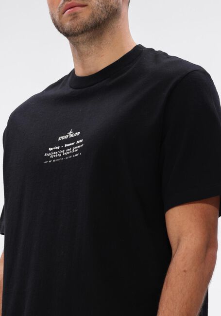 Zwarte STONE ISLAND T-shirt SS T-SHIRT S0285 - large