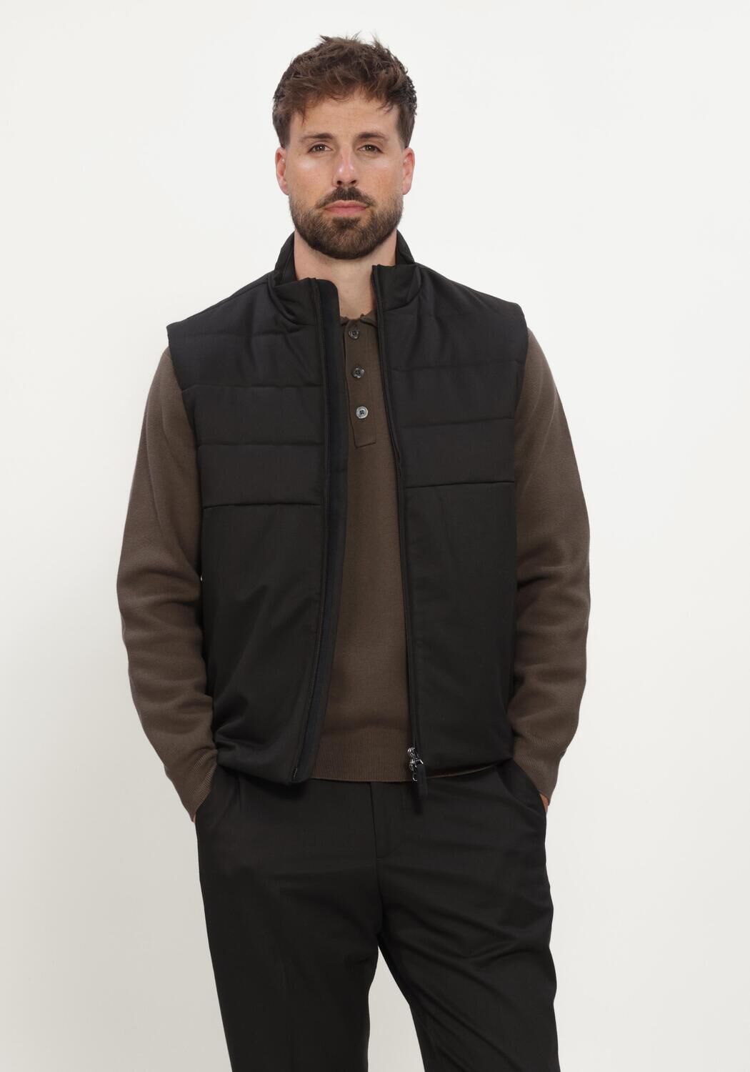 Bruine WAHTS Vest PAYTON TRAVEL WOOL - large