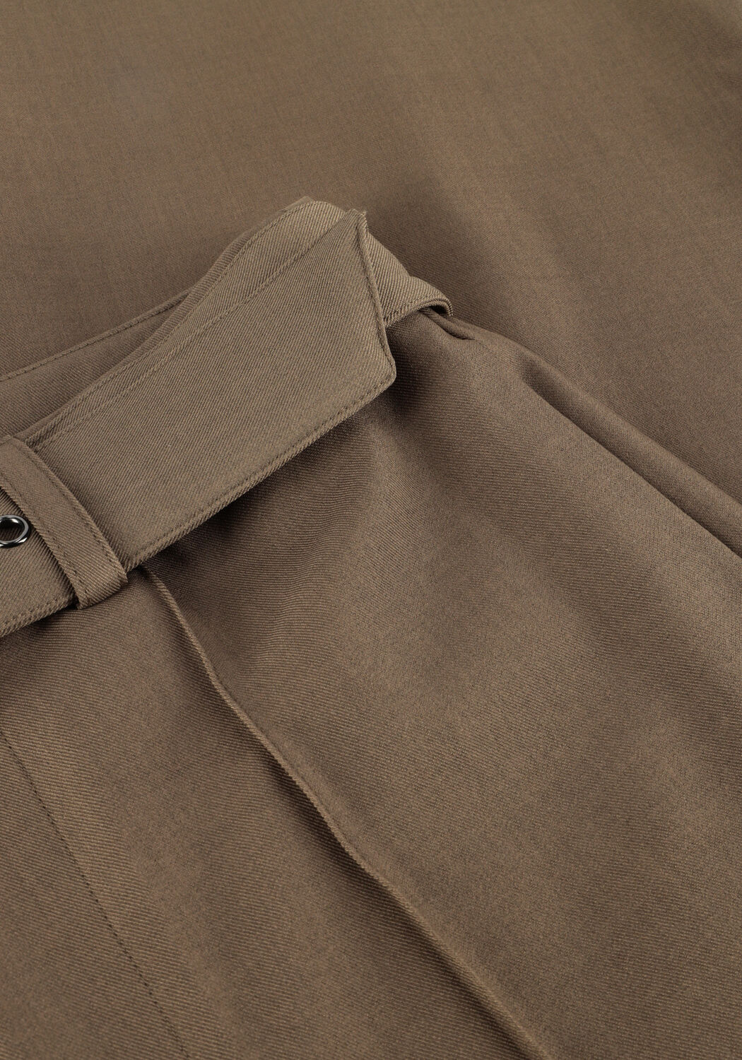 Olijf CO'COUTURE Wijde broek LUNA BELT CREASE PANT - large