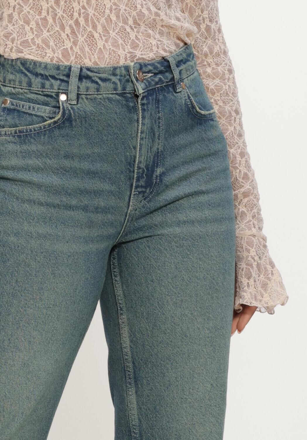 Blauwe IBANA Straight leg jeans PHELEY - large