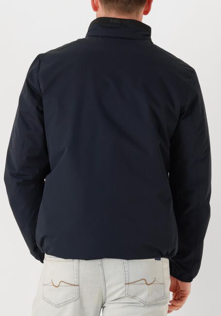 Donkerblauwe WOOLRICH Regenjas SAILING 2 LAYERS BOMBER - large