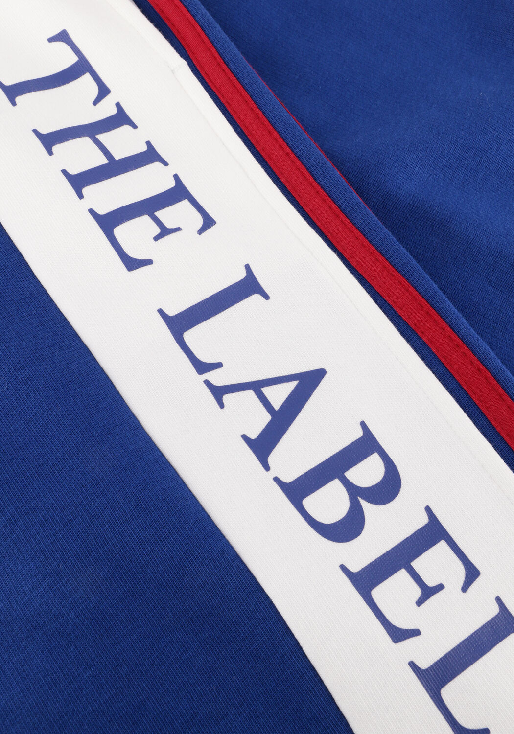 Blauwe ALIX THE LABEL Joggingbroek LADIES KNITTED LOGO TAPE PANTS - large