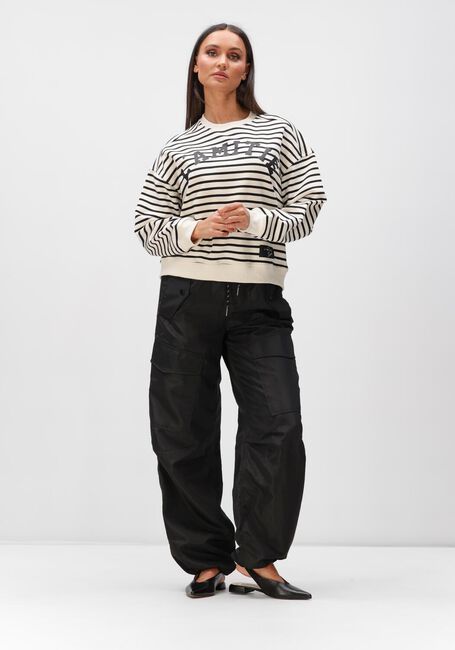 Gebroken wit HAUTE L'AMITI&Eacute; Trui STRIPE LOGO SWEAT - large