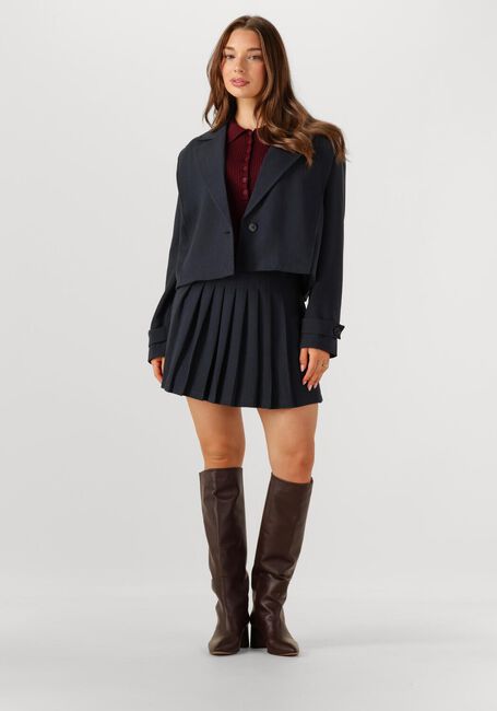 Donkerblauwe CO'COUTURE Minirok MARIN PLISSE SKIRT - large
