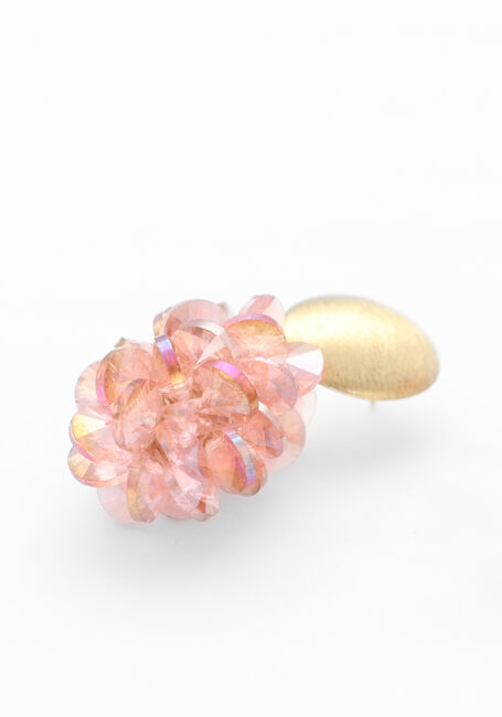 Roze LOTT. GIOIELLI Oorbellen THICK OVAL CRYSTAL SEQUINS - large