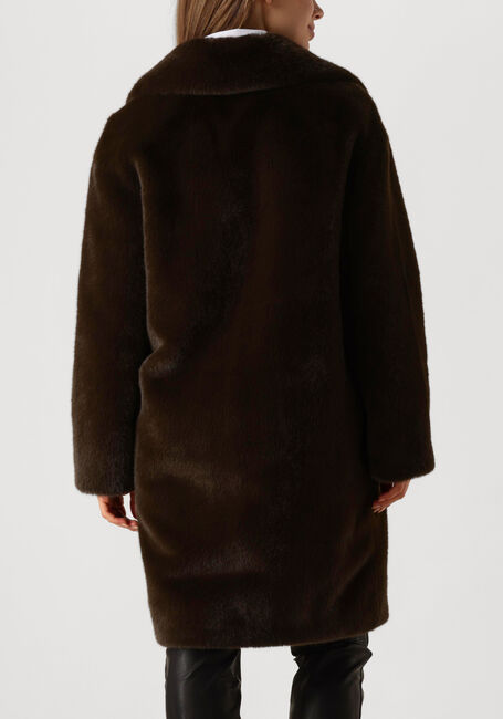 Bruine STAND STUDIO Faux fur jas CAMILLE COCOON COAT - large