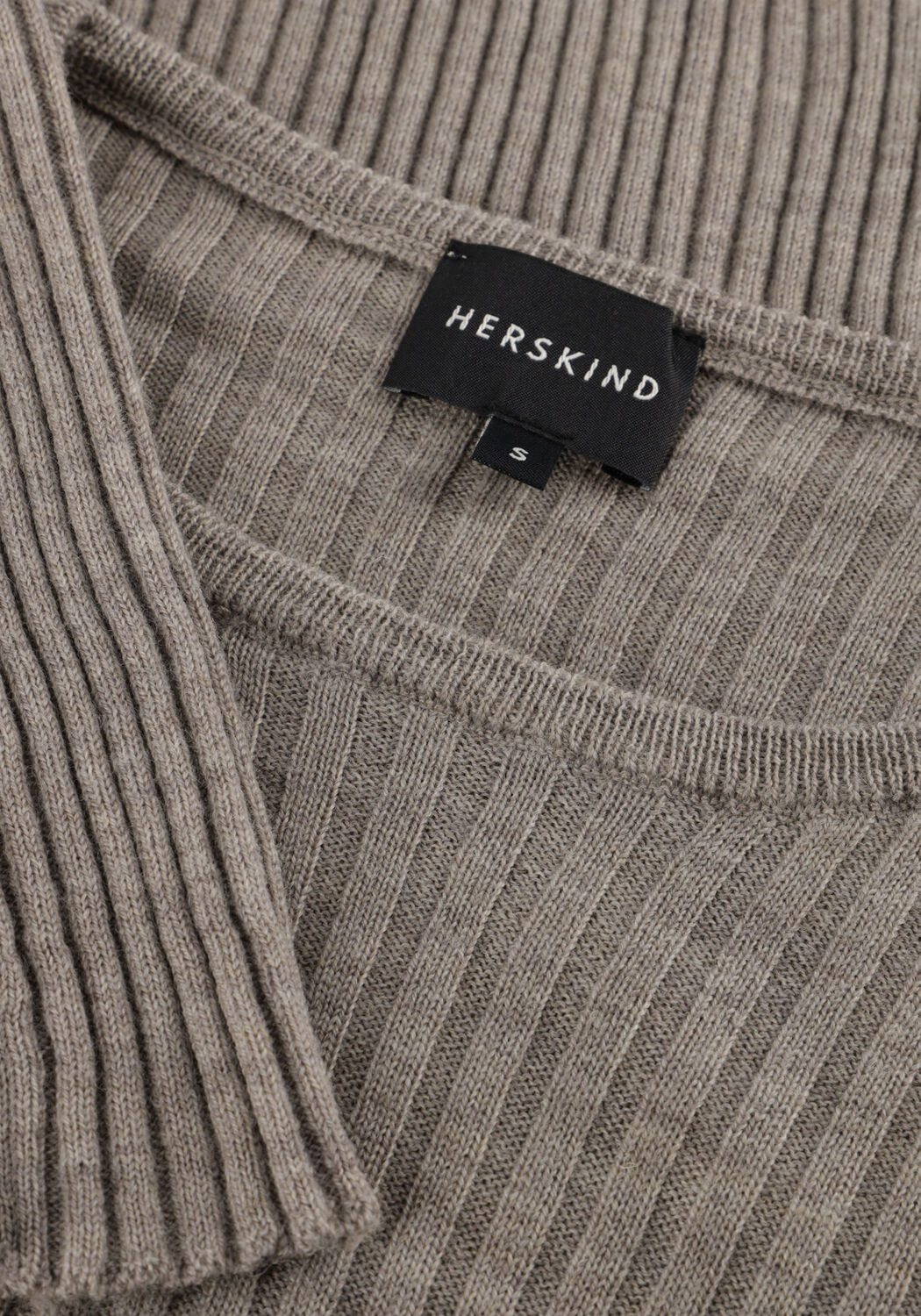 Taupe HERSKIND Trui CAMB KNIT BLOUSE - large
