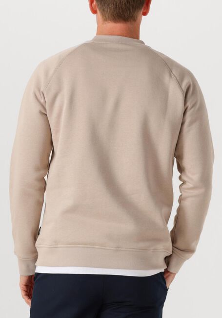 Beige GENTI Trui BASIC LOGO SWEATER - large
