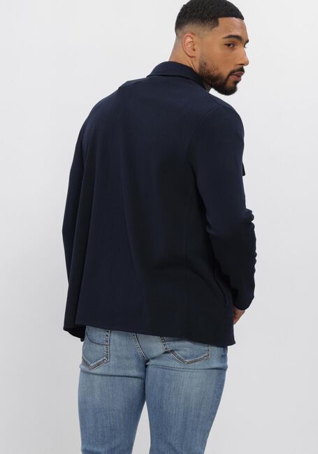 Donkerblauwe LARDINI Overshirts KNIT JACKET - large