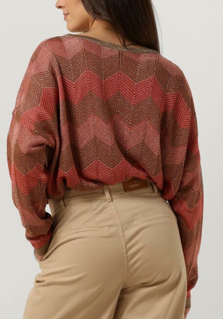Koraal SUMMUM Trui BOAT NECK SWEATER SHIMMERING LUREX KNIT - large