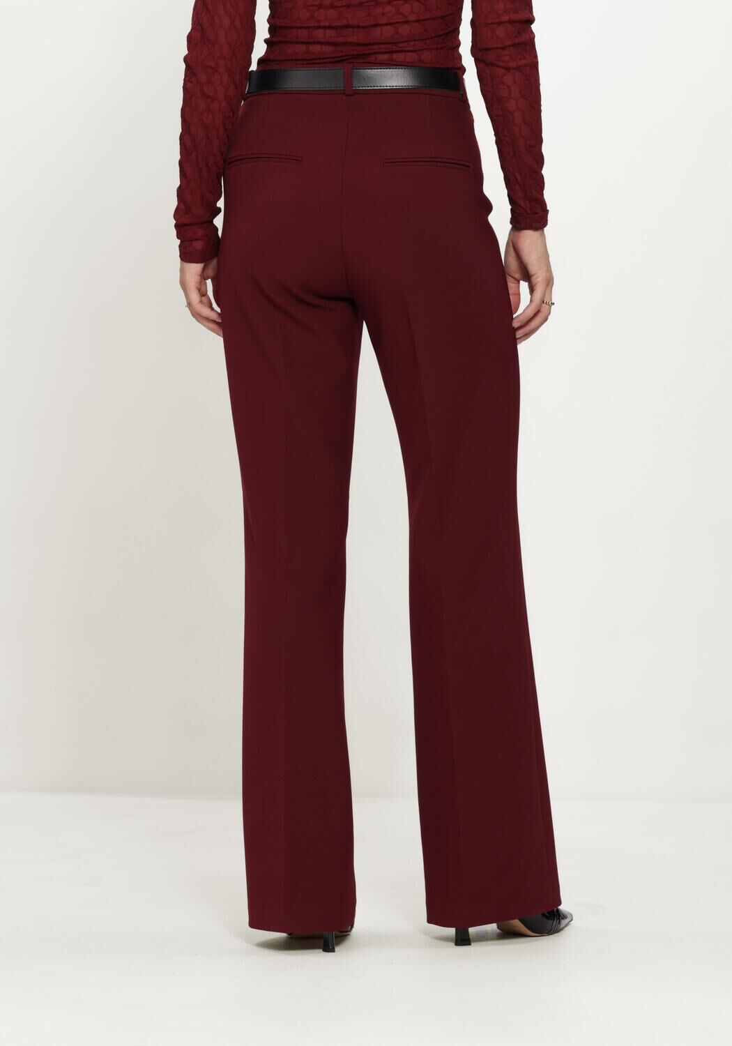 Bordeaux CAMBIO Broeken FAMOUS WOOL SUBSTITUTE DOUBLE - large