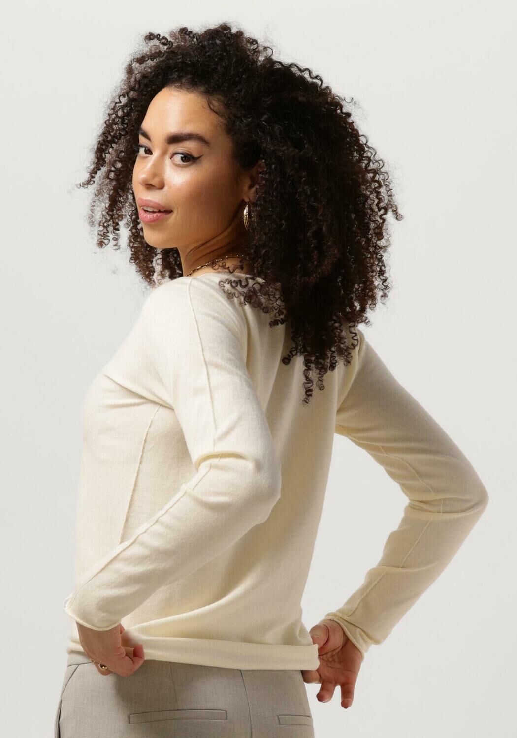 Bellamy Trui Dames Judith Merino, Maat: L, Kleur: Ecru