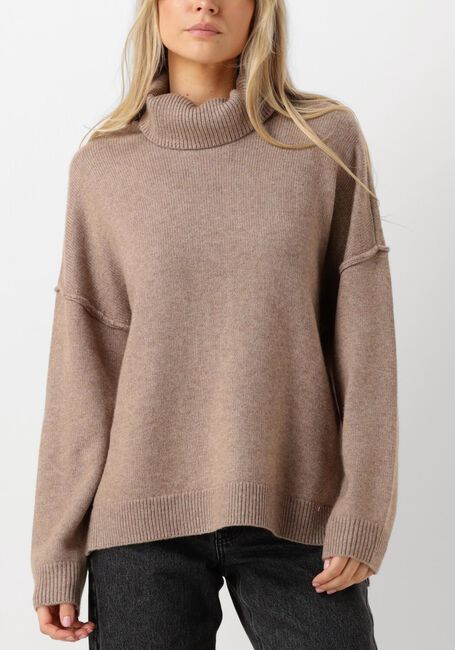 Beige CO'COUTURE Truien/vesten MAJA SLIT ROLL NECK - large