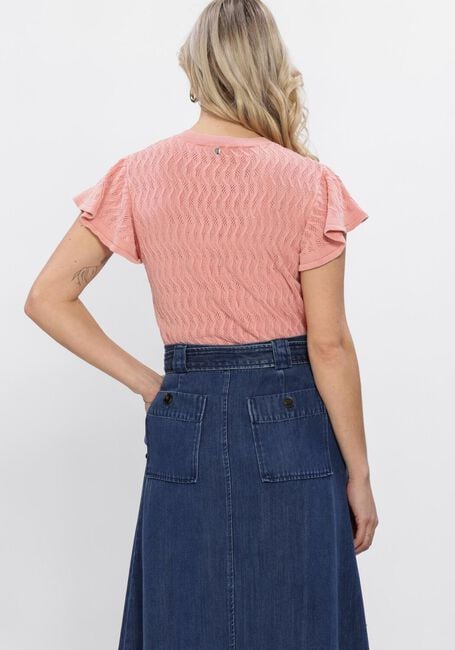 Roze MOS MOSH Top MMGANNA PATTERN O-NECK KNIT TOP - large