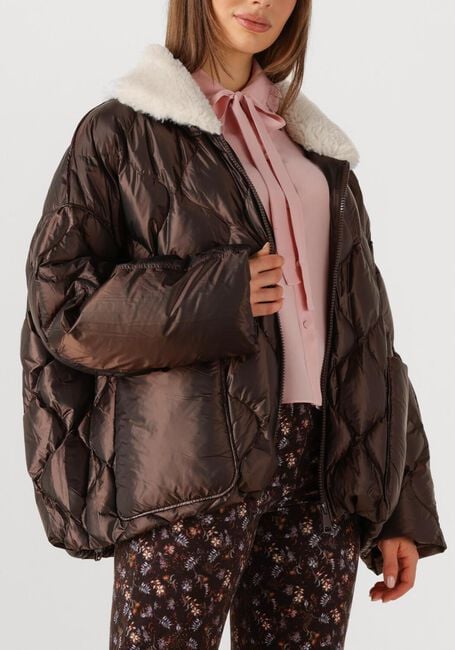 Bruine DOROTHEE SCHUMACHER Gewatteerde jas COZY COOLNESS - large