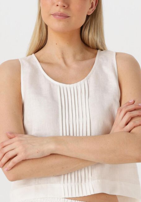 Witte RESORT FINEST Top CROP TOP LINEN - large