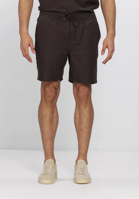 Bruine WAHTS Korte broek CARL LINEN COTTON - large