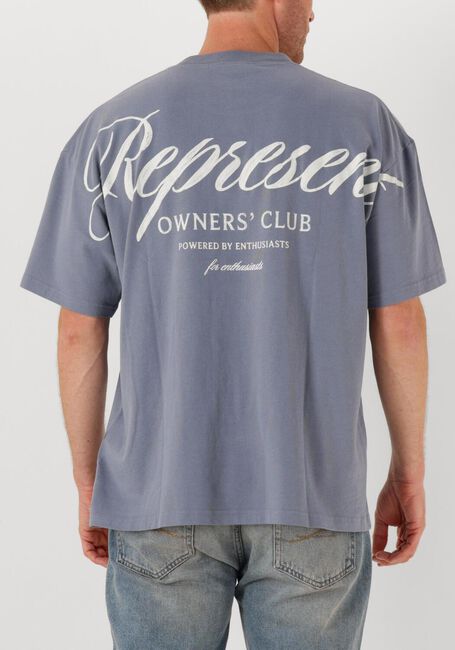 Blauwe REPRESENT T-shirt OWNERS CLUB SCRIPT T SHIRT - large