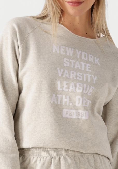 Lichtgrijze PENN & INK Sweater SWEATER PRINT - large