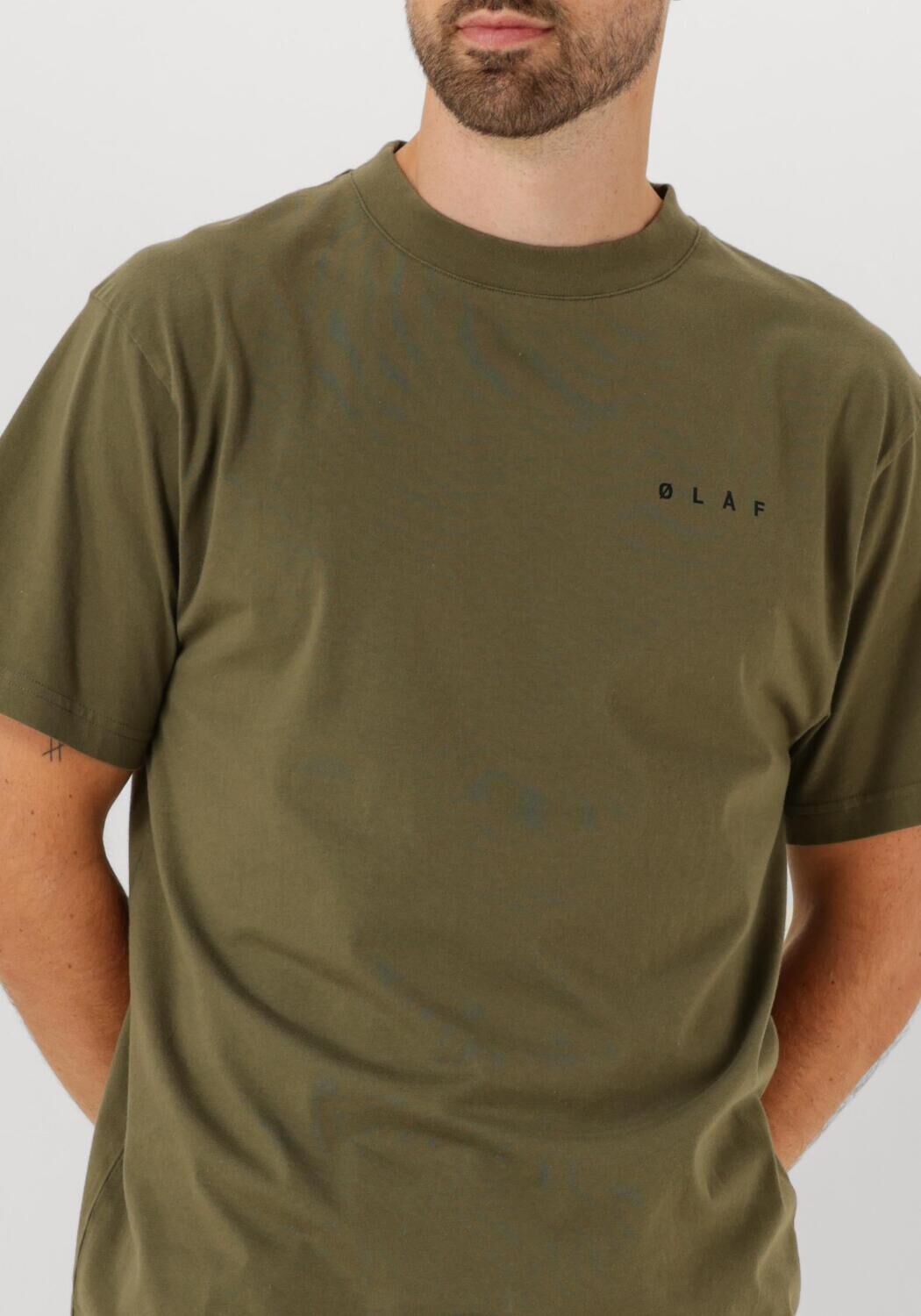 Olijf OLAF HUSSEIN T-shirt LINED FACE TEE - large