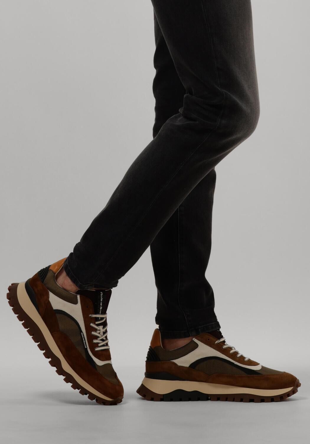 Cognac FLORIS VAN BOMMEL Lage sneakers SFM-10156 DE GROMMER - large