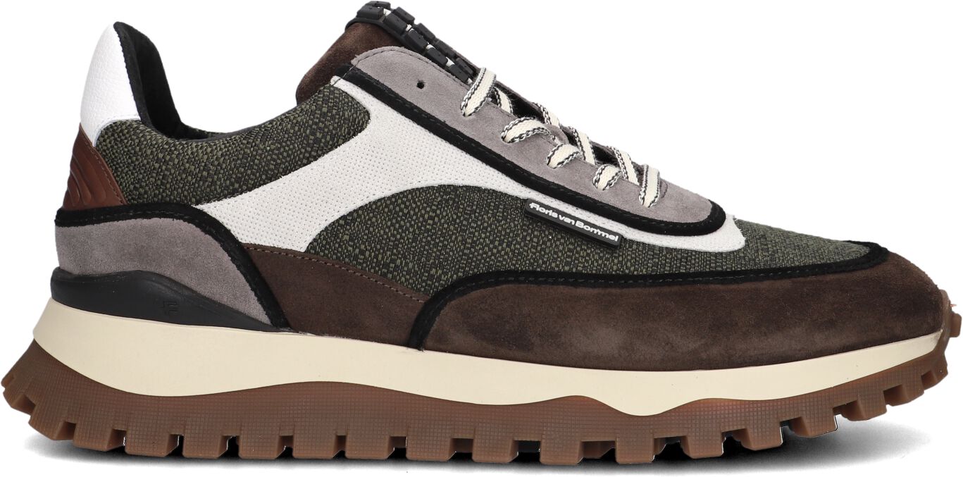 Floris van Bommel Lage Sneakers Heren Sfm-10138, Maat: 42⅔, Materiaal: Textiel, Kleur: Groen