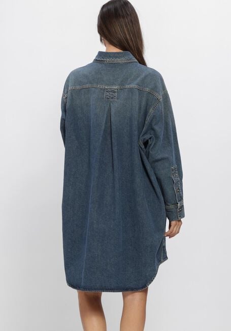 Donkerblauwe CLOSED Jurken OVERSIZED SHIRT DRESS - large