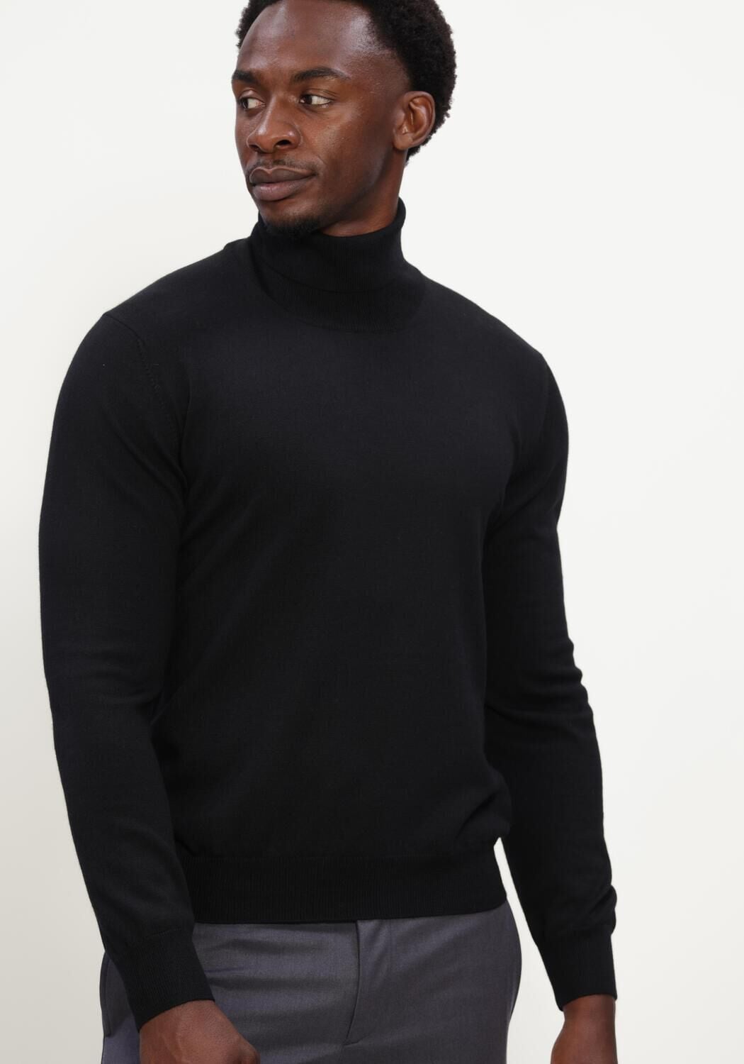 Zwarte GRAN SASSO Coltrui TURTLE NECK - large