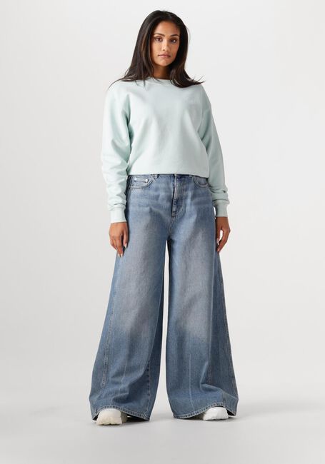 Lichtblauwe CLOSED Sweater PRINTED SWEATSHIRT - large