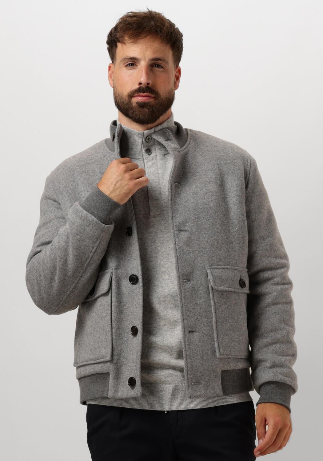 Profuomo Profuomo Jack Heren Outerw Bmbr Knit Jack