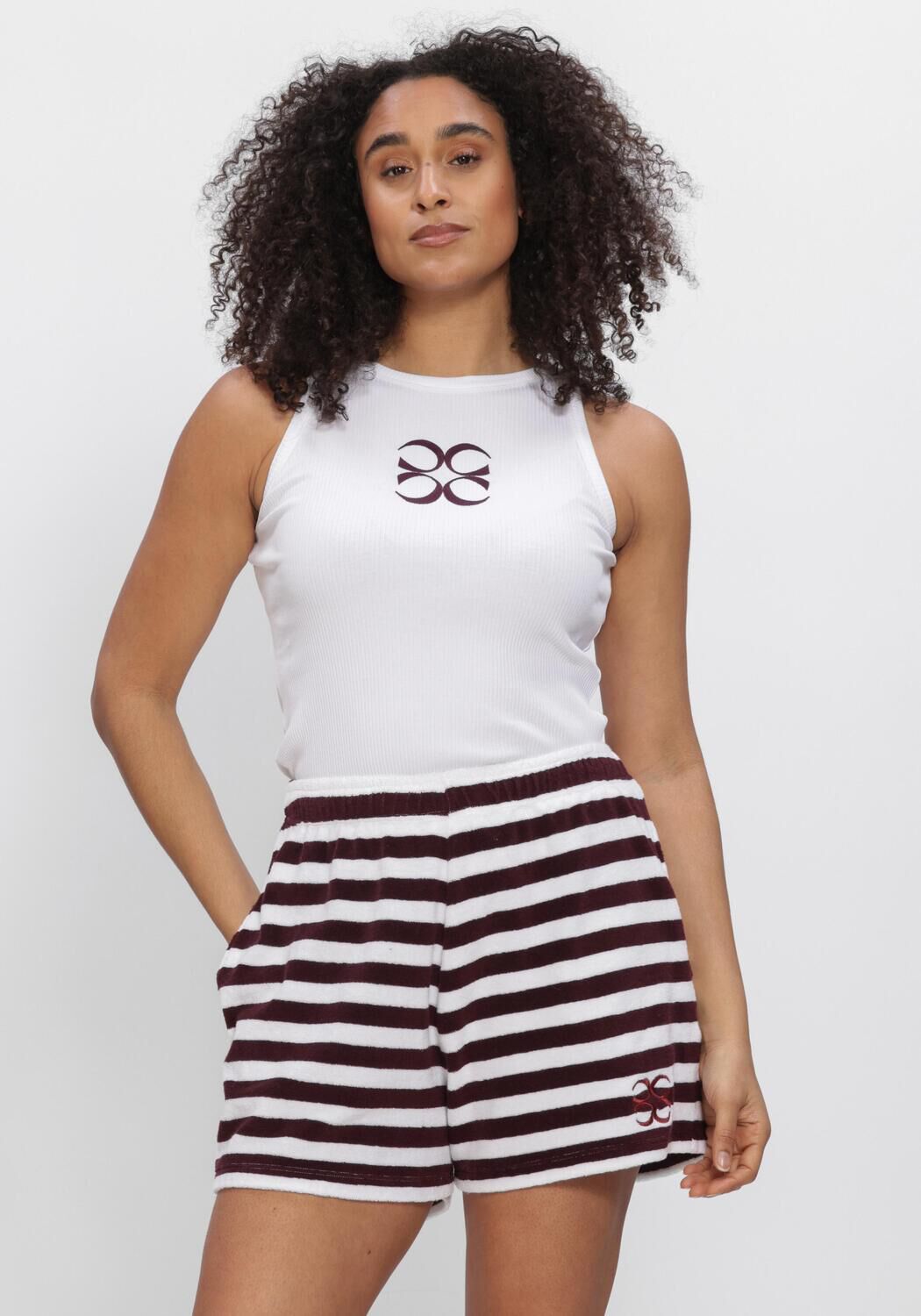Coucou Top Dames Bali Tanktop, Maat: L, Kleur: Wit afbeelding