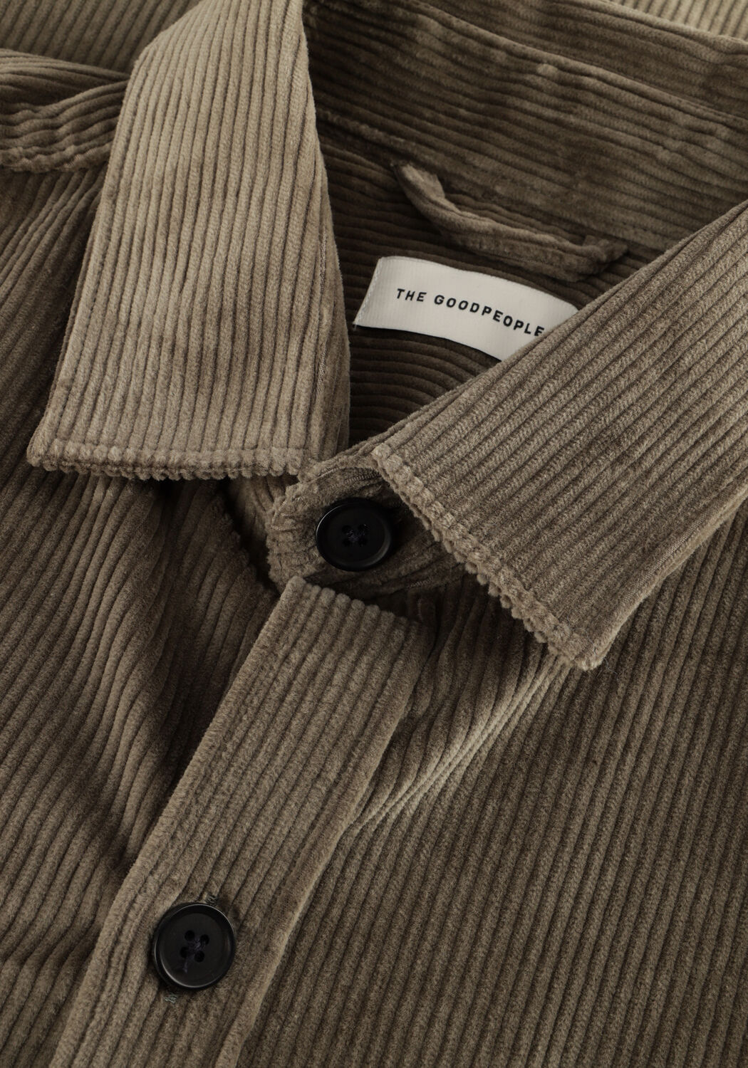 Khaki THE GOODPEOPLE Overshirt SNEWY - large