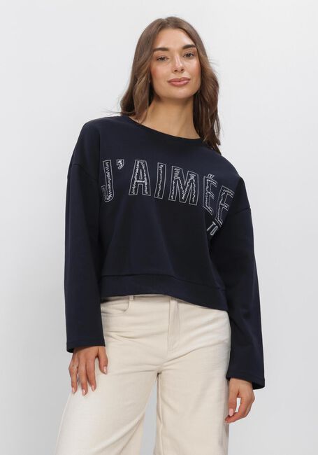 Blauwe AIMEE THE LABEL Sweater ELANSS6 SWEATER WITH EMBROIDERY - large