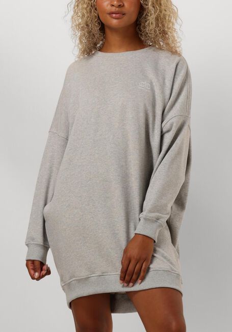 Grijze CO'COUTURE Mini jurk CLEAN OVERSIZED SWEAT DRESS - large