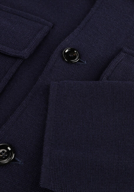 Donkerblauwe LARDINI Overshirt GIACCA MAGLIA UOMO - large