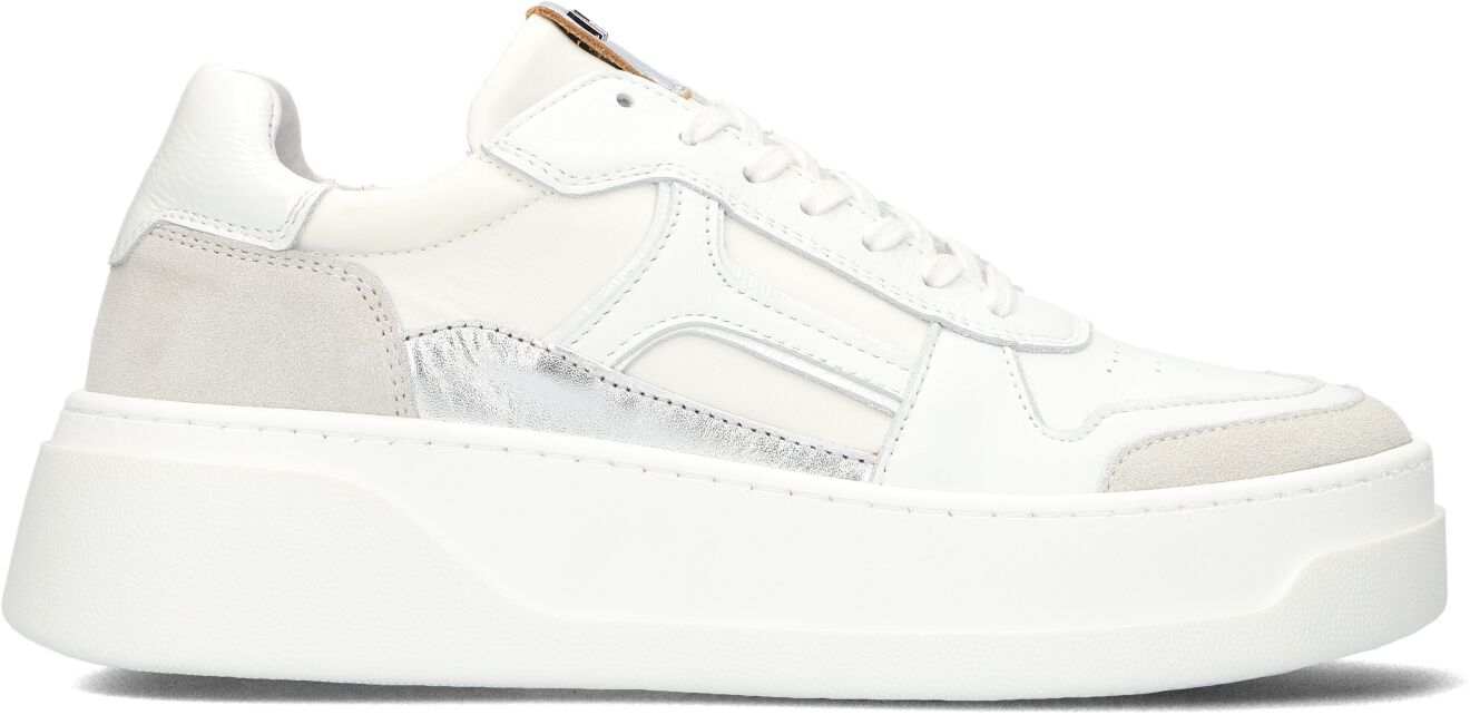 Red-Rag Lage Sneakers Dames 72118, Maat: 40, Materiaal: Leer, Kleur: Wit