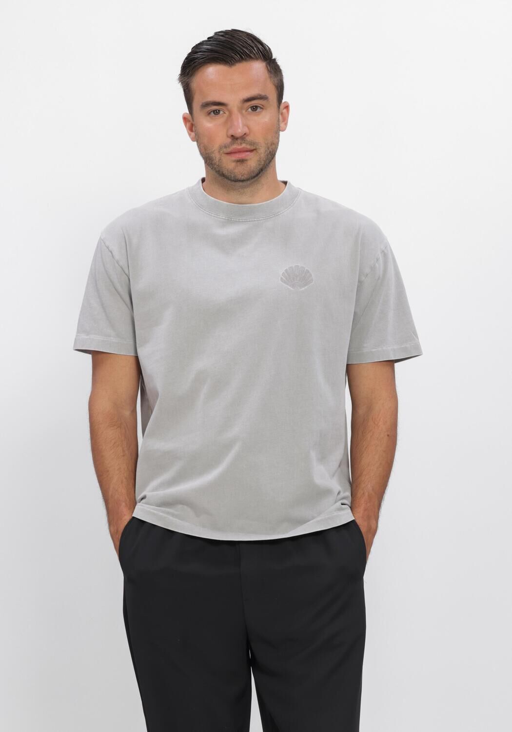 Lichtgrijze NEW AMSTERDAM SURF ASSOCIATION T-shirt CHOP TEE - large