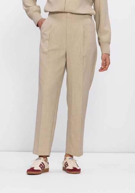 Beige MOS MOSH Flared broek MMLEYSA FLAIR PANT - large