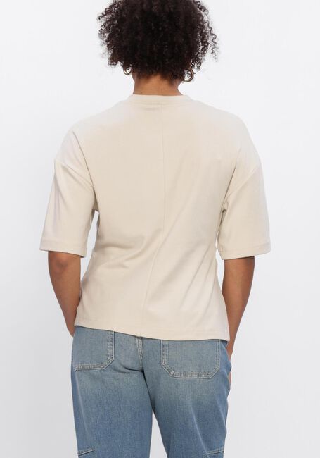 Beige SECOND FEMALE T-shirt ENORA BROOCH TEE - large